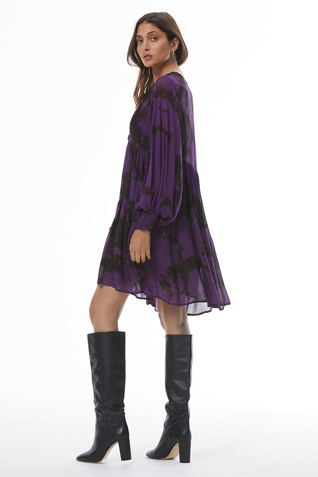 Renee Baby Doll Dress // Electric Purple Vancouver