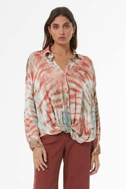 Tourist Satin Top // Deep Rust Venus Wash