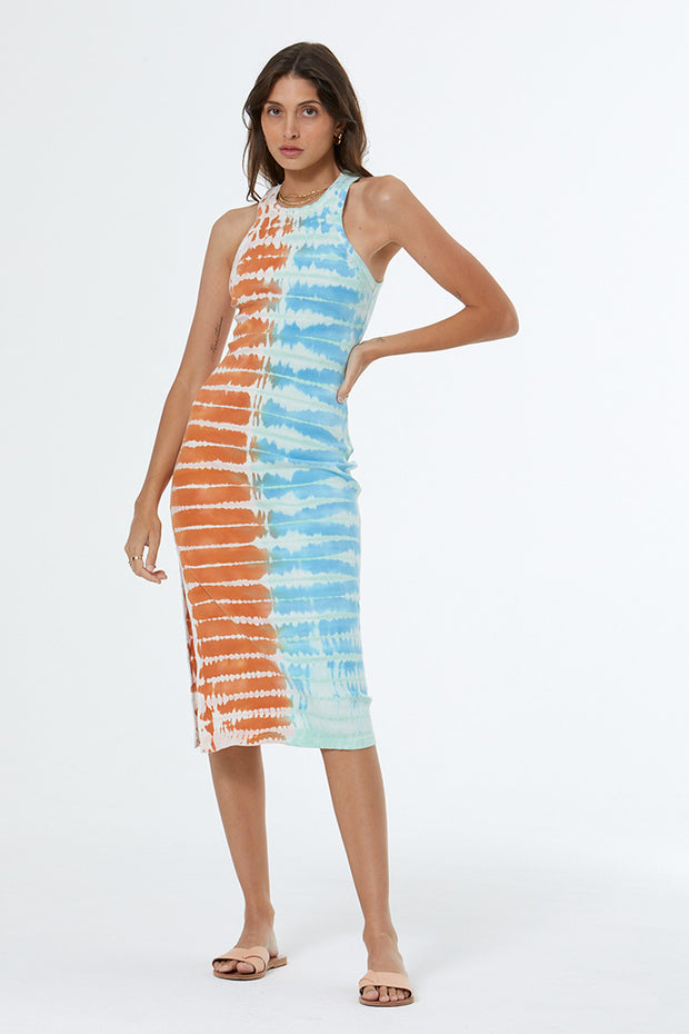 Iggy Midi Dress // Blue Lagoon Reef Wash