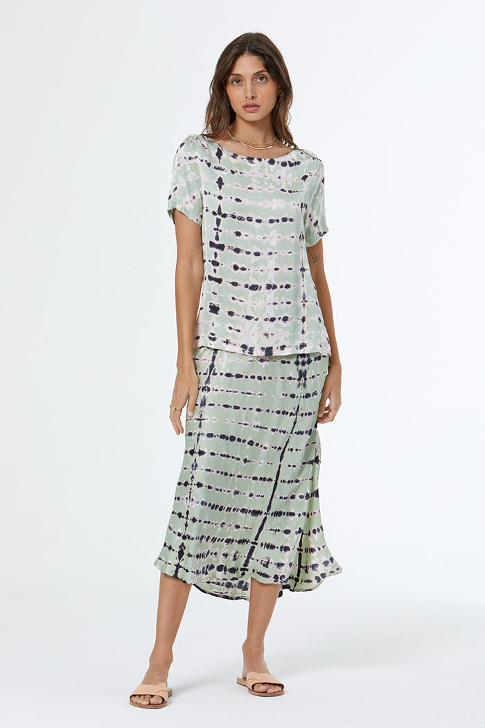 Felicity Skirt // Mint Leaf Ladder Wash