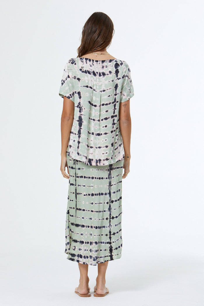 Felicity Skirt // Mint Leaf Ladder Wash