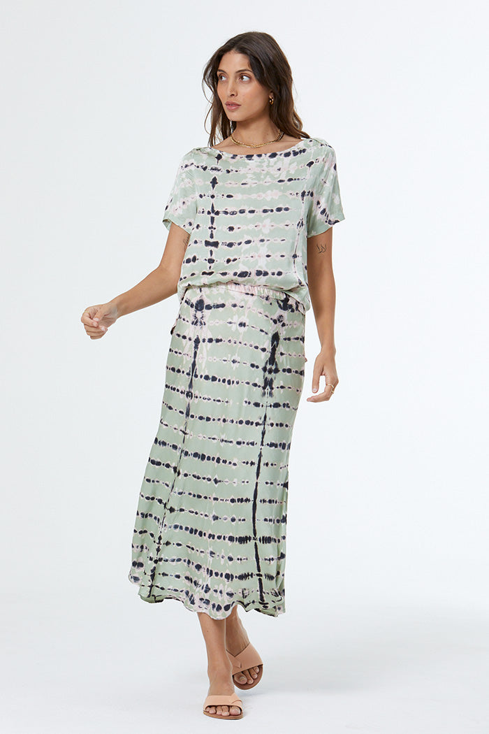 Felicity Skirt // Mint Leaf Ladder Wash