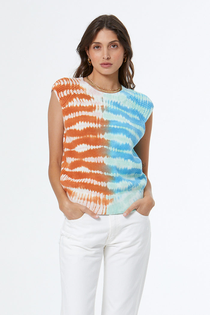Beau Sweater Vest // Blue Lagoon Reef Wash