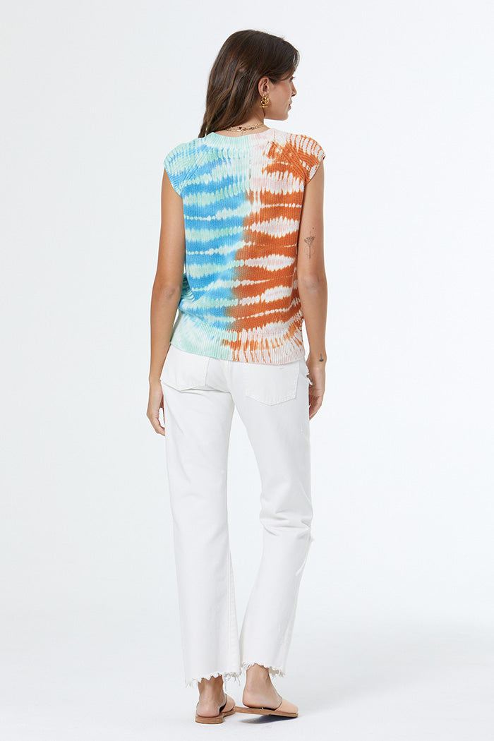 Beau Sweater Vest // Blue Lagoon Reef Wash