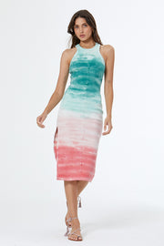 Iggy Midi Dress // Everglade Paint Brush Wash