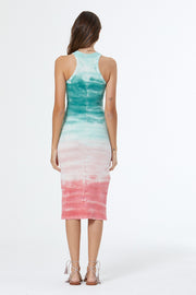 Iggy Midi Dress // Everglade Paint Brush Wash