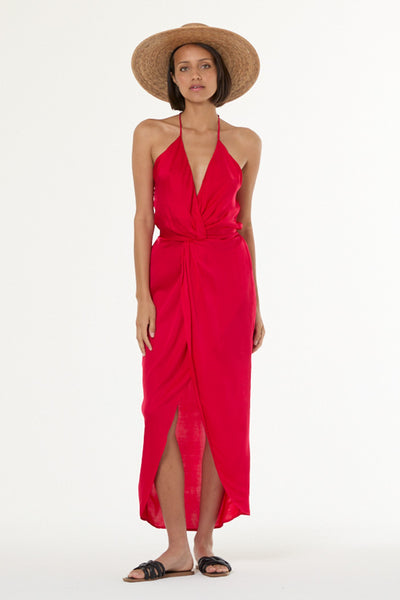 Siren Slip Dress // Red Fuchsia