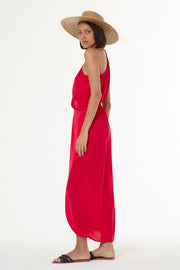 Siren Slip Dress // Red Fuchsia