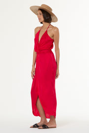 Siren Slip Dress // Red Fuchsia