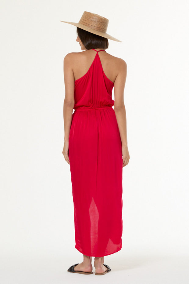 Siren Slip Dress // Red Fuchsia