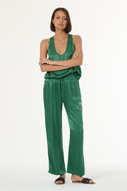 Sage Tank in Heavy Satin // Palm