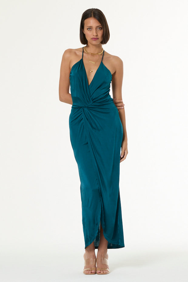 Women's Siren Jersey Slip Dress in Deep Teal by YFB Women's Siren Jersey Slip Dress in Deep Teal by YFB