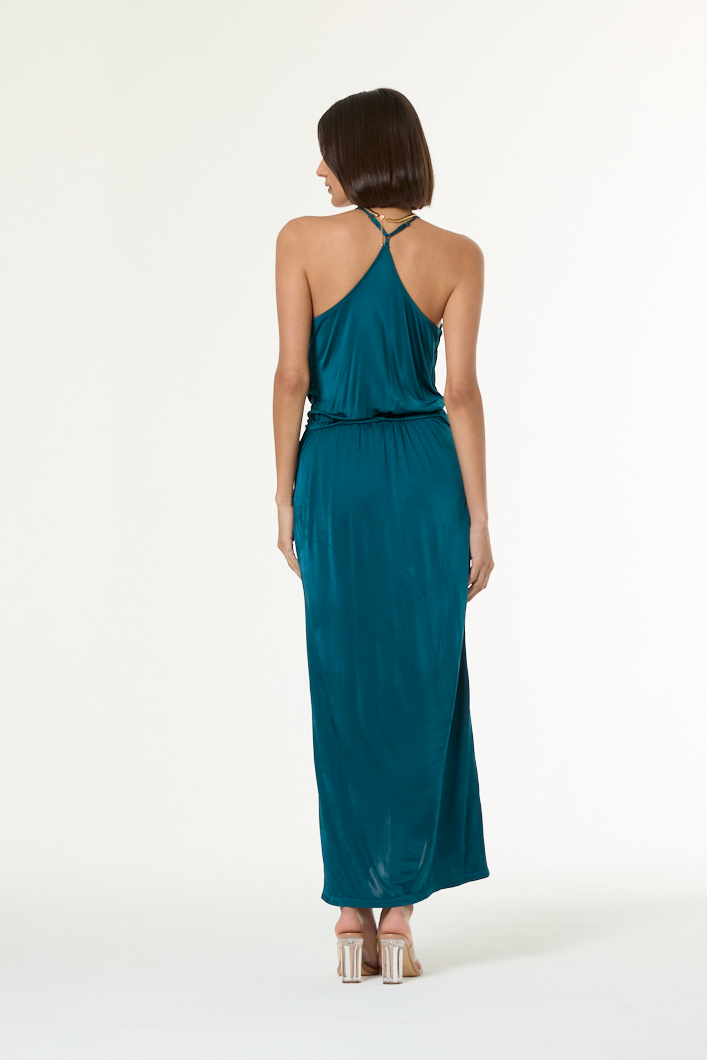 Siren Jersey Slip Dress // Deep Teal