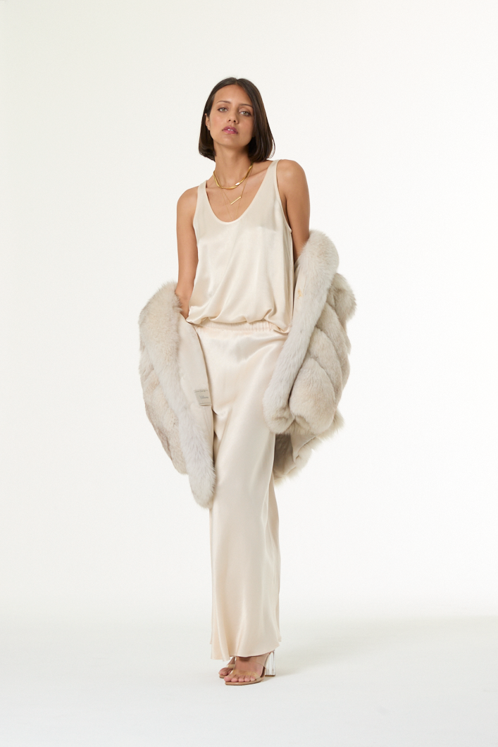 Flossie Maxi Skirt // Oyster