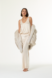 Flossie Maxi Skirt // Oyster