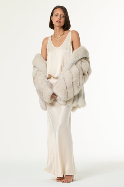 Flossie Maxi Skirt // Oyster