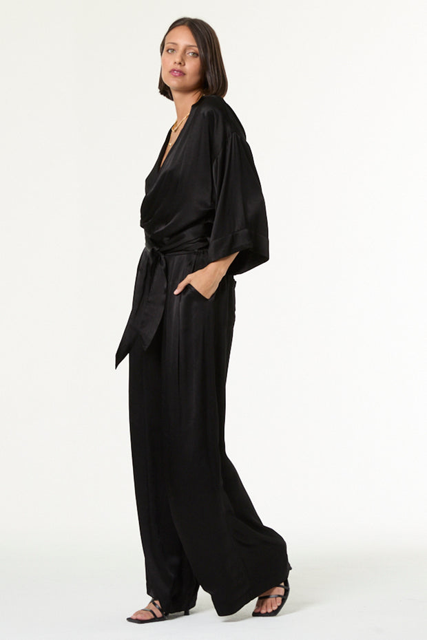 Bina Pleated Pant // Black