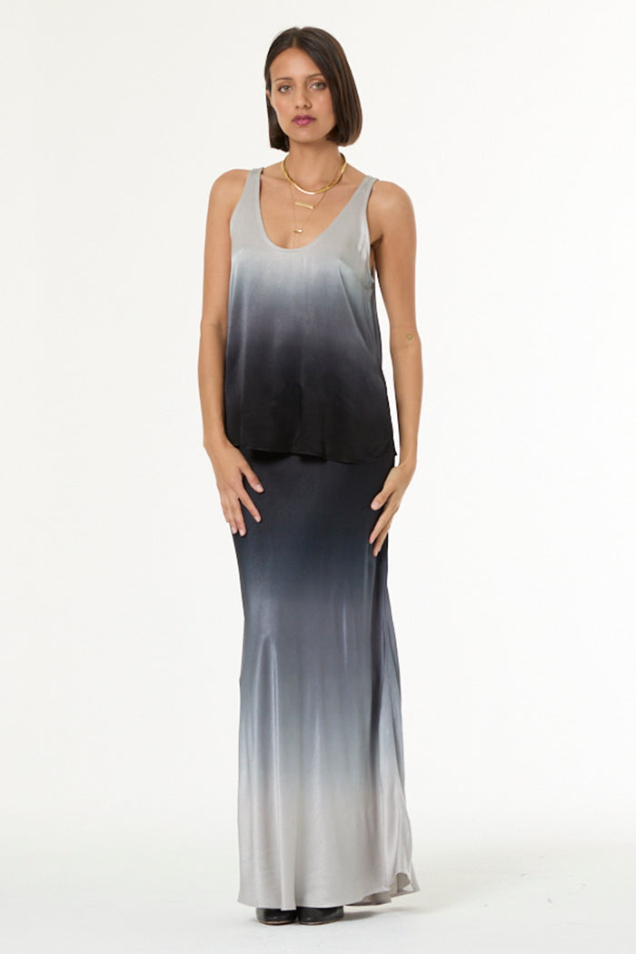 Nari Tank // Silver Black Ombre