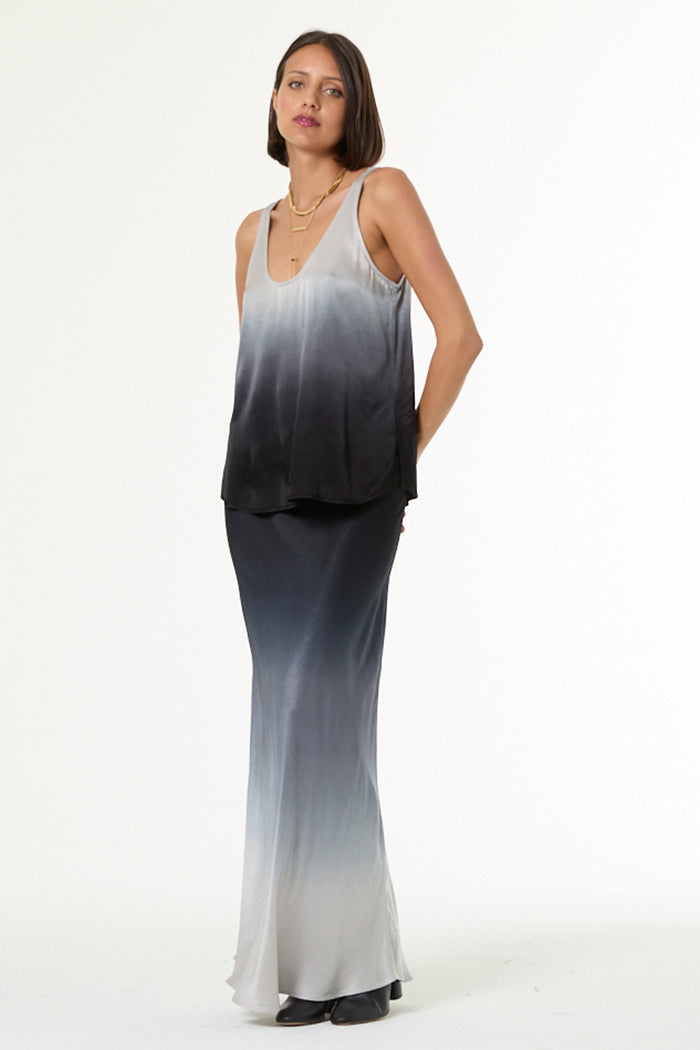 Nari Tank // Silver Black Ombre