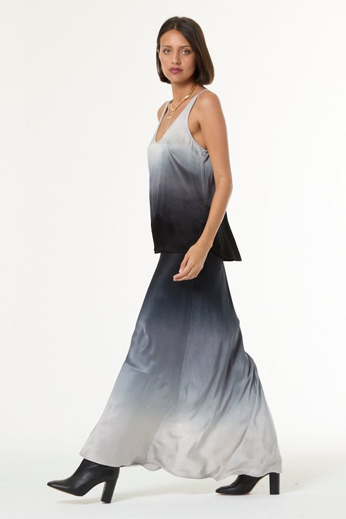 Nari Tank // Silver Black Ombre