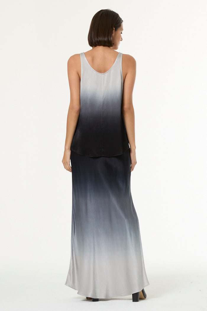 Women's Nari Tank in Silver Black Ombre by Yfb