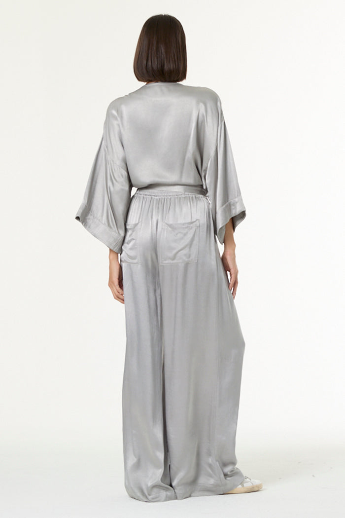 Bina Pleated Pant // Silver