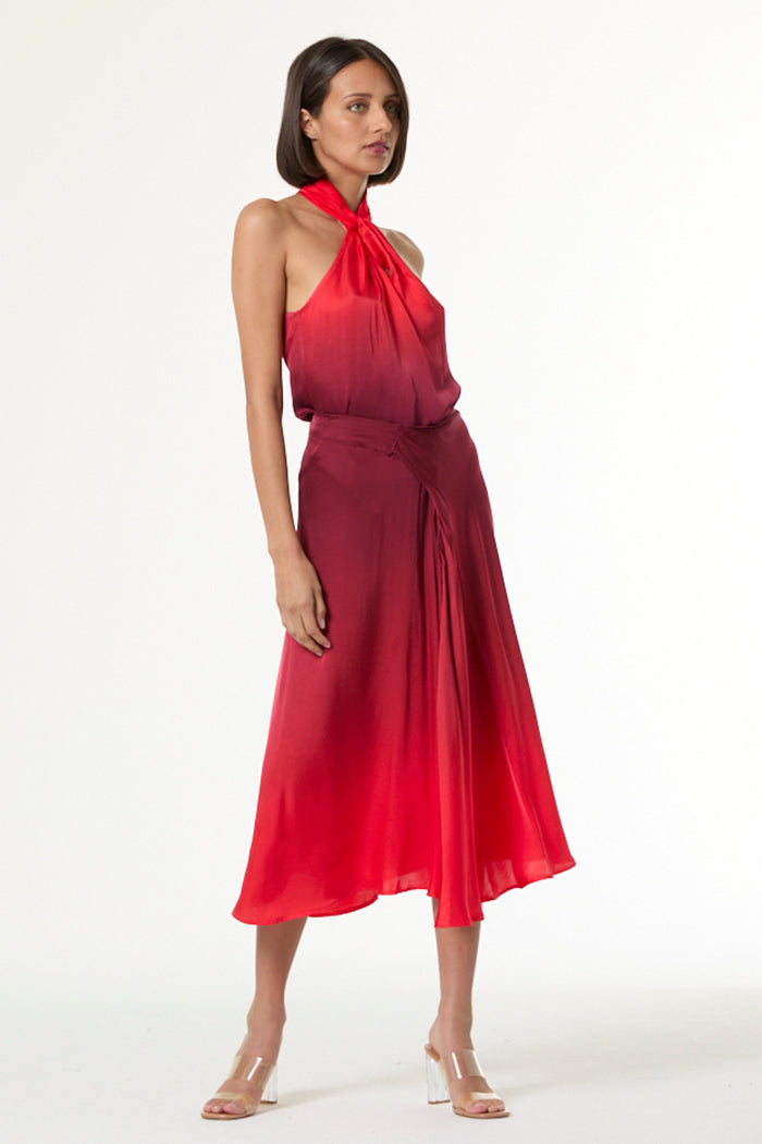 Rory Halter Top // Dark Ruby Ombre