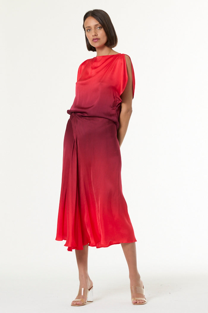 Rumi Top // Dark Ruby Ombre