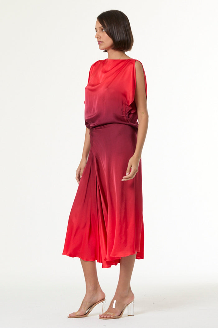 Rumi Top // Dark Ruby Ombre