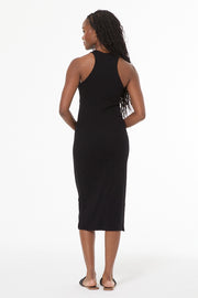 Iggy Rib Midi Dress // Black