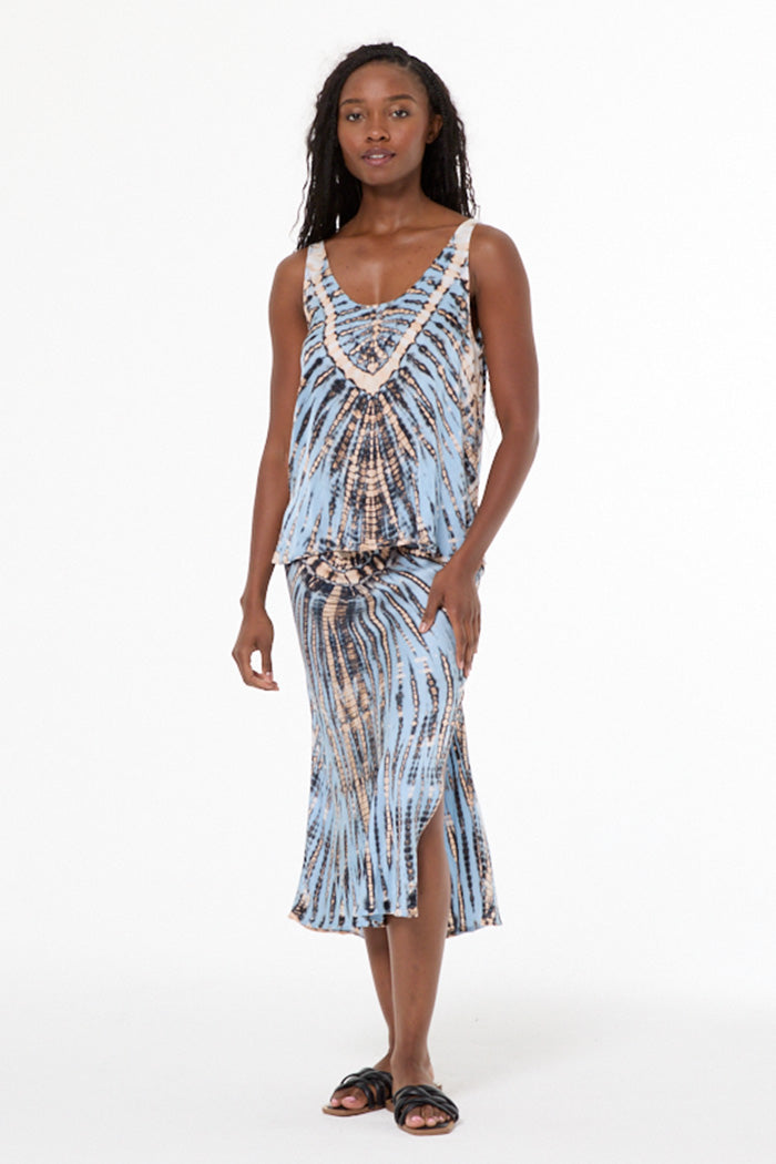 Nari Tank // Cyan Nexus Wash