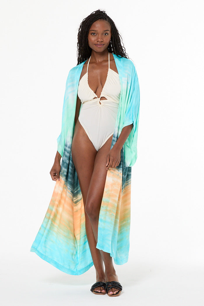 Kana Kimono // Jelly Mint Watercolor Wash