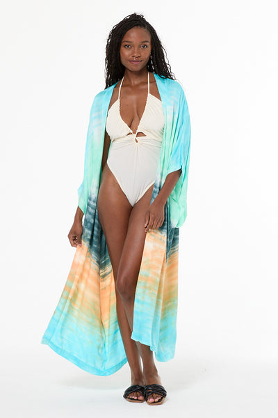 Kana Kimono // Jelly Mint Watercolor Wash