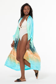 Kana Kimono // Jelly Mint Watercolor Wash