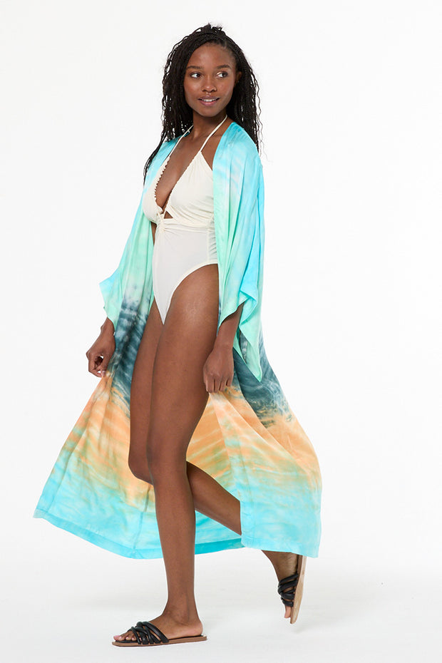 Kana Kimono // Jelly Mint Watercolor Wash