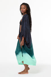 Kana Kimono // Teal Brushed Ombre