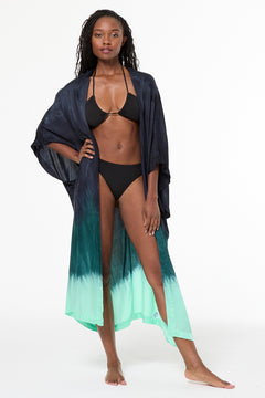 Kana Kimono // Teal Brushed Ombre – Young Fabulous & Broke