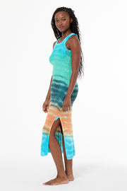 Malea Crochet Tank Dress // Jelly Mint Watercolor Wash