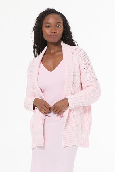 Cayla Cardigan // Pale Pink Mineral Wash