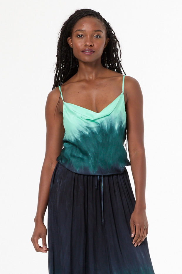 Emmet Tank // Teal Brushed Ombre