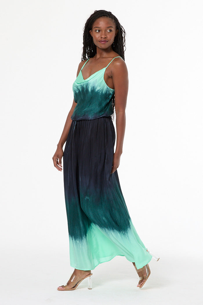 Emmet Tank // Teal Brushed Ombre