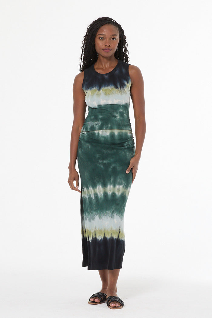 Women's Tamara Dress in Rainforest Terra Wash by YFB