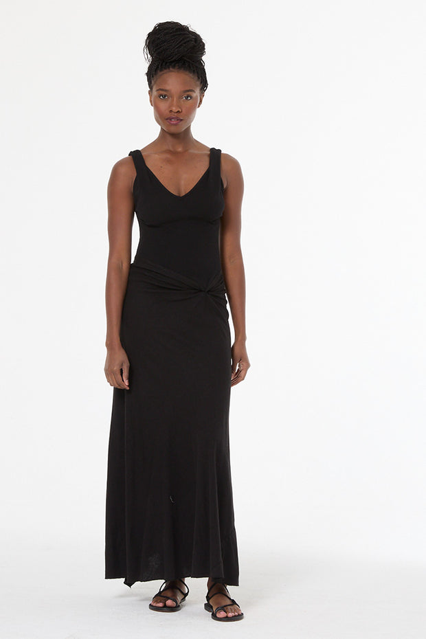 Amina Maxi Dress // Black Pigment