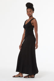 Amina Maxi Dress // Black Pigment