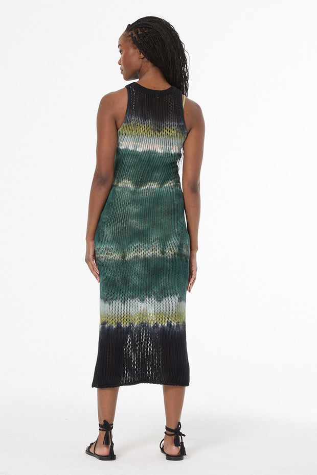 Malea Crochet Tank Dress // Rainforest Terra Wash