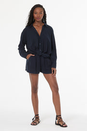 Traveler Linen Top // Night Sky Pigment