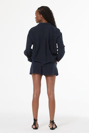 Traveler Linen Top // Night Sky Pigment