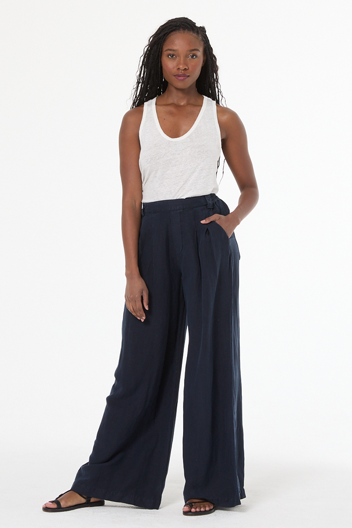 Bina Pleated Pant // Night Sky Pigment – Young Fabulous & Broke