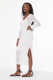 Sonora Crochet Dress // Bone