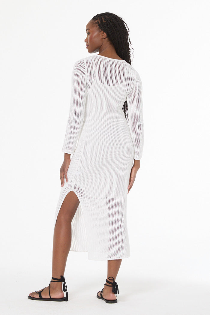 Sonora Crochet Dress // Bone